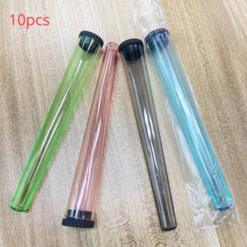10Pieces Cigarette Pipe Storage Vial Cigarette Waterproof Airtight Tubes Smell Proof Odor Solid Sealing Container Blunt Storage