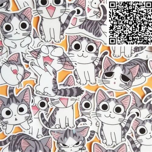 32 pcs Lazy cat sells cartoon Stickers for phone Decorative waterproof sticker Scrapbooking For Laptop Children