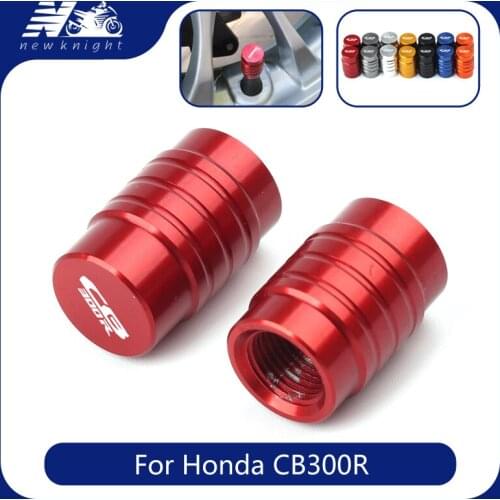 For Honda CB300R All Year With Logo(CB300R) Motorcycle Wheel Tire Valve Stem Caps Dust CNC Aluminum Airtight Cover Accessories