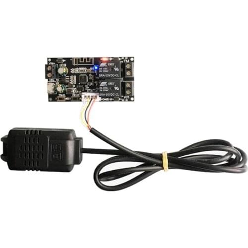 Taidacent Wireless Humidity and Temperature Sensor ESP8266 WIFI APP Thermometer Hygrometer Stick Humidity Sensor with Relay