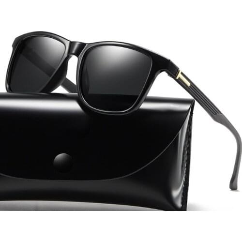 Brand Design Square Polarized Sunglasses Men Driving Sun glasses Vintage Sunglass UV400 Shades Eyewear lentes de sol hombre