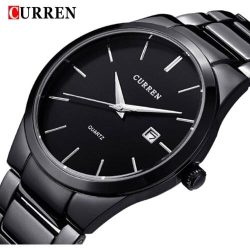 Top Luxury Brand CURREN Men Full Stainless Steel Fashion Sport Watches Mens Quartz Date Clock Men Wrist Watch relogio masculino