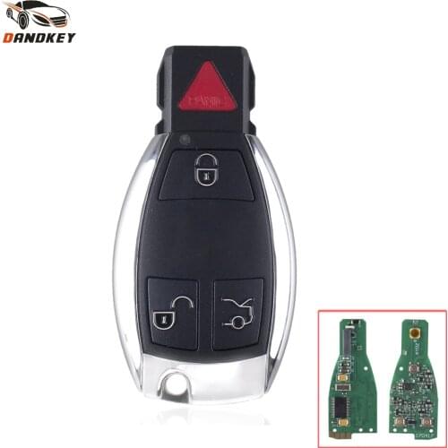 Dandkey 3+1/4 Buttons Fob For Mercedes Benz W169 W203 W210 W215 W219 W906 2001-2010 IYZ3312 315MHz Entry Smart Remote Car Key