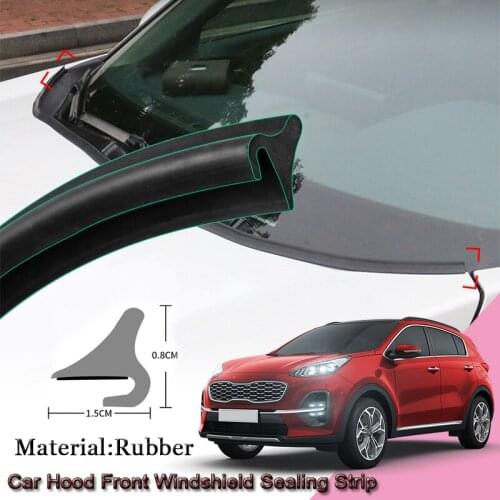 DIY Car Seal Strip Windshied Spoiler Filler Protect Edge Weatherstrip Strips Sticker Auto Accessories For Kia Sportage 2014-2020