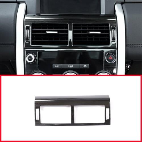 For Land Rover Discovery Sport 2015-17 Accessory Stainless Steel Black Brushed Center Air Conditioning Vent Frame Trim