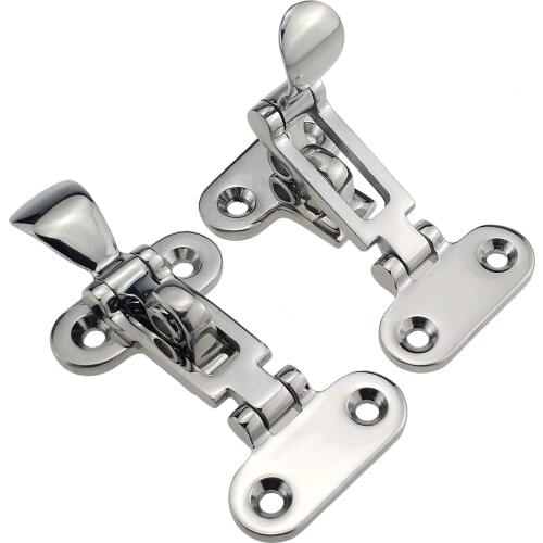 2pcs Marine Grade stainless steel 316 Boat Deck Locker Anti-Rattle Latch Fastener Clamp