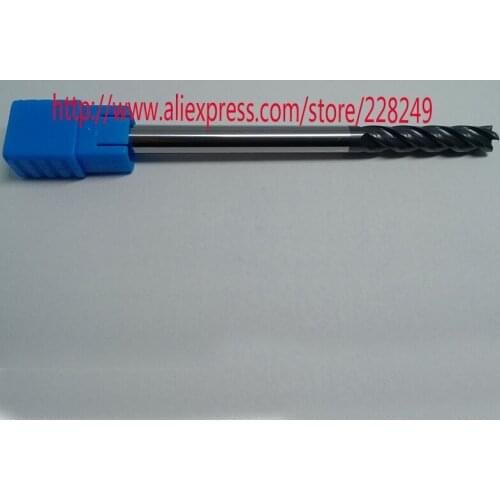 1pc D6*D6*30*100 HRC45 4 Flutes Flat endmill Tungsten Solide Carbide End Mills For CNC Milling cutter Tools