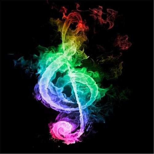 Colorful Music note,diamond painting full square/round,Cross Stitch,5d Diamond Mosaic kits diy Diamond Embroidery,decor WG537