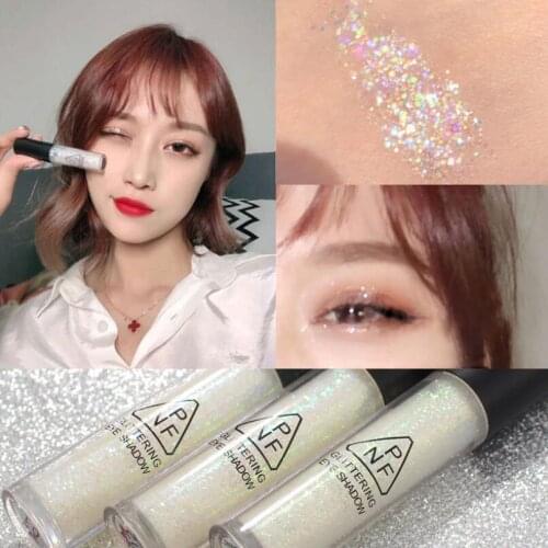 3-color super glitter pearlescent eyeshadow lying silkworm brightening liquid wet sequin liquid stage mermaid teardrop makeup