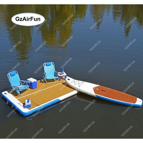 Inflatable Motor Boat Jet Ski Floating Pontoon Dock for Sale inflatable dock