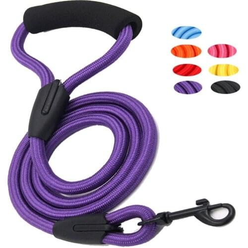 Dog Leash Teddy Dog Chain Husky Puppy Walking Dog Rope Anti-Handle Pet Train Nylon Rope 3 Size Leash For Samll Large Pets