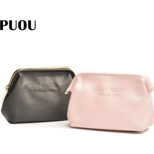 PUOU Multifunction Travel Cosmetic Bag Women Makeup Bags with Zipper Female Storage Make Up Case Waterproof Toiletry Bag