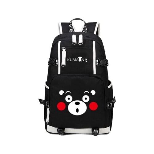Kumamon Backpack Cosplay cute bear Canvas Bag Schoolbag Travel Bags