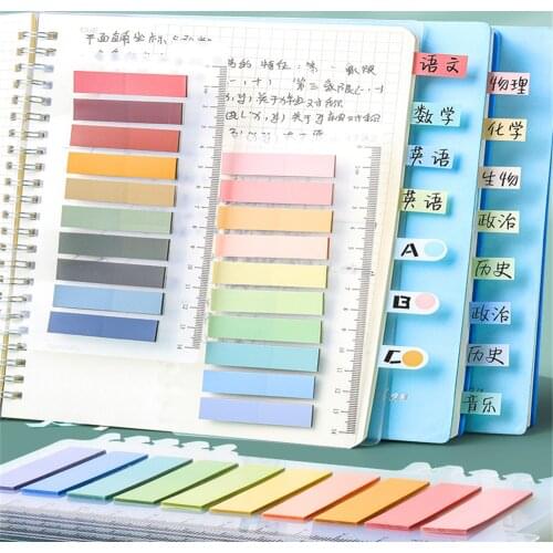 High Quality 15 Types of Waterproof sheets paper Memo Pad Sticky Notes Bookmark Marker Sticker Office School Supplies Notebooks