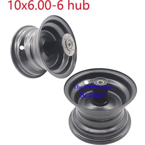 Disc brake Hub 10x6.00-6 Tubeless Tire Front Wheel Rim Outer Tire 10*6.00-6 hub For Citycoco Scooter Modified Accessories parts