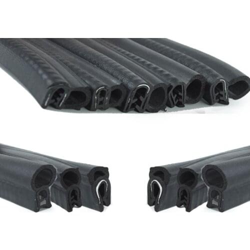 2 m U-shaped rubber sealing strip car door cabinet sealing strip anti-collision soundproof sealing strip 20 different models