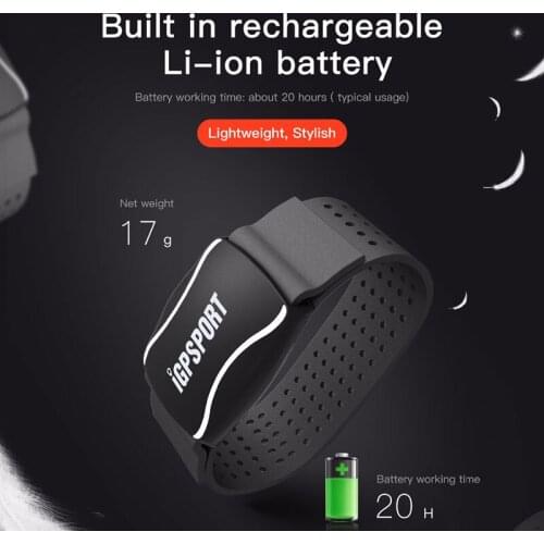 IGPSPORT HR60 Smart Wristband Fitness Bracelet Tracker Heart Rate Monitor Armband Step Counter Compatible GARMIN Bryton computer