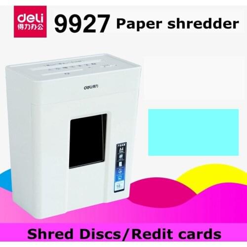 [ReadStar]2017 New type Deli 9927 Electric shredder 10L volume 220-230VAC/50Hz Power saving auto stop Paper shredder CD Cards