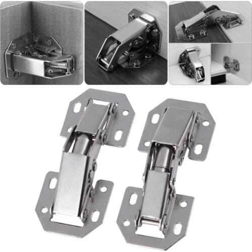 10pcs/set 3in Bridge Shaped Spring Frog Cabinet Closet Door Hinges No Drilling Hole Furniture Hardware Kitchen Cabinet Support