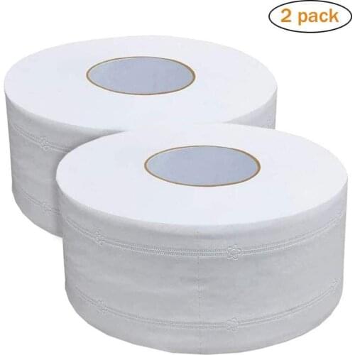 2 Rolls Toilet Paper Top Jumbo Soft for Household and Commercial Toilet Paper 4-Ply Native Wood Toilet Paper Pulp Rolling Paper