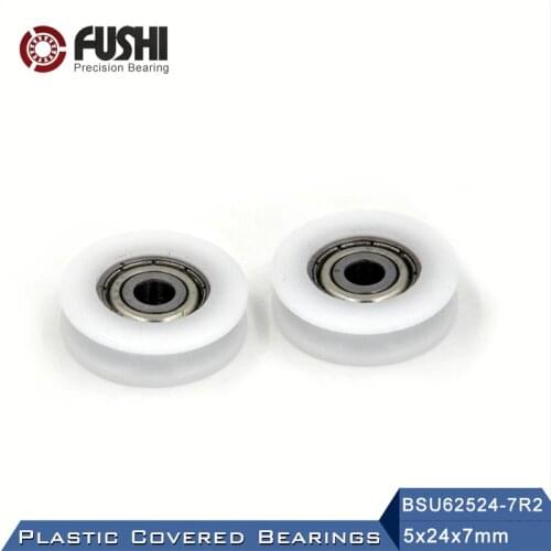 625 ZZ Ball Bearing Covered With POM Plastic 5*24*7 mm ( 2 PCS ) Plastic Pulley Bearings 625 Z 2Z
