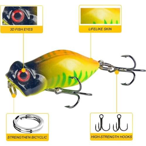 4cm/4g Bionic Fishing Lure Rock Crankbait Lure Sea Hard Bait Floating Unique Fishing Lures Kit Artificial Fishings Wobblers