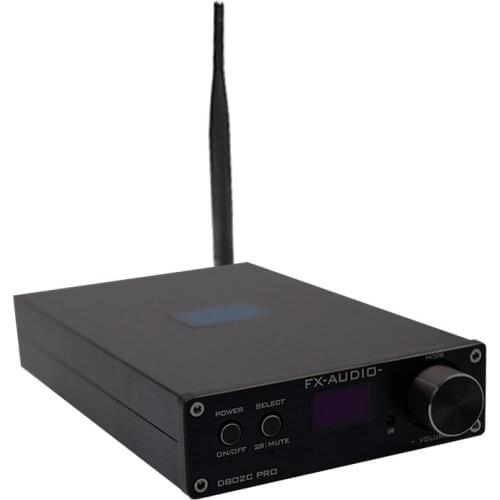 D802C PRO remote control USB fiber coaxial, Bluetooth 4.2 AUX 2.0 high-power household pure digital power amplifier