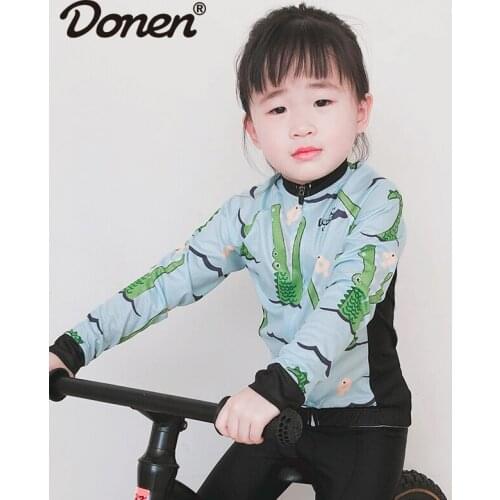 DONEN Childrens Balance Bike Cycling Suit, Quick-drying and Perspiration Long Sleeve Trousers Childrens Cycling Suit