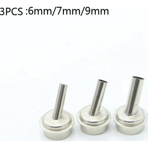 3pcs air gun head for microscope A8 A9 CPU blade fly line 45 degrees Air gun nozzle for quick 861DW TR1300A