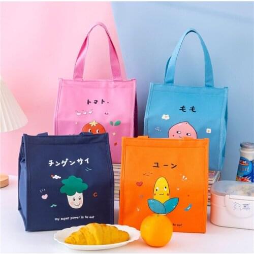 Insulated Heat Lunch Bag Oxford Cloth Waterproof Portable Thermal Picnic Bento Box Cooler Bag Pouch Fresh Keeping Food Container