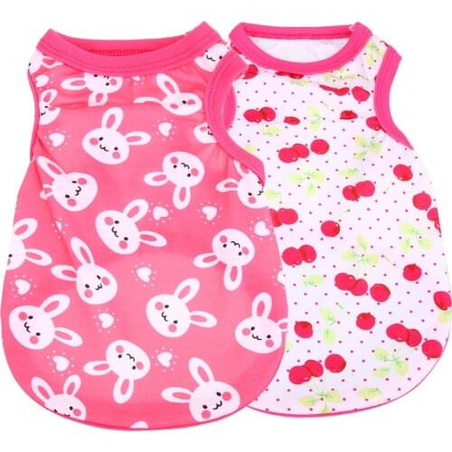 Summer Dog Clothes Pet Vest Puppy Dog Shirt Cats Clothes for Teddy Poodle Small Dogs Clothing Pet Apparel XS S M L XL Size