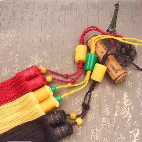 Kun Master Tai Chi Or Kung Fu Sword Tassel Martial Arts Sword Tassel Red Yellow Brown Color