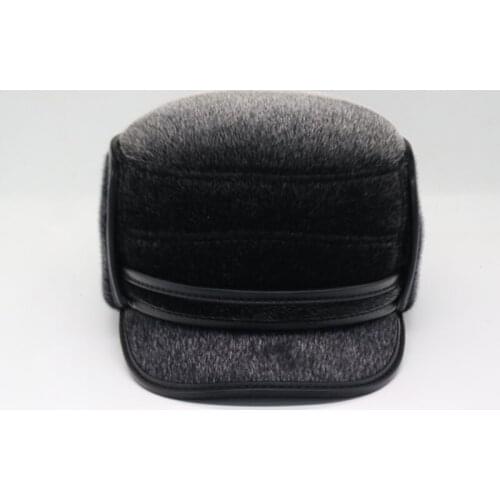 Мужская осень-зима Bomber Hat Pilot Hat Открытый теплый русский Hat Hat Hat с шляпой для рыбалки