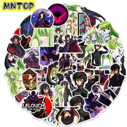 10/30/50Pcs/set Mixed Cartoon Anime CODE GEASS Lelouch of the Rebellion Sticker For Laptop Kids Toy Phone Case Furniture Luggage