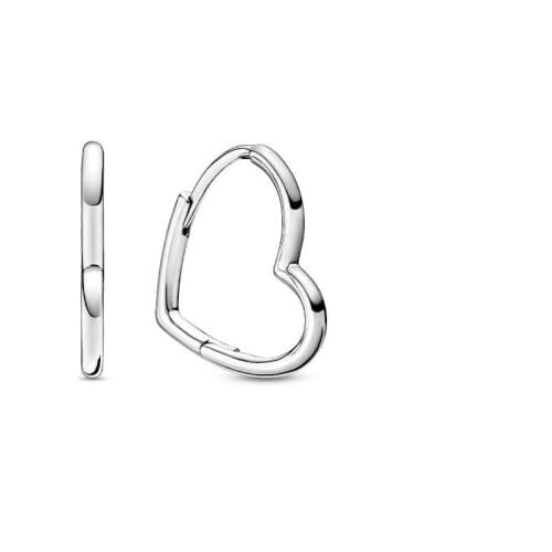 Pans new asymmetric heart-shaped earrings stud earrings womens jewelry