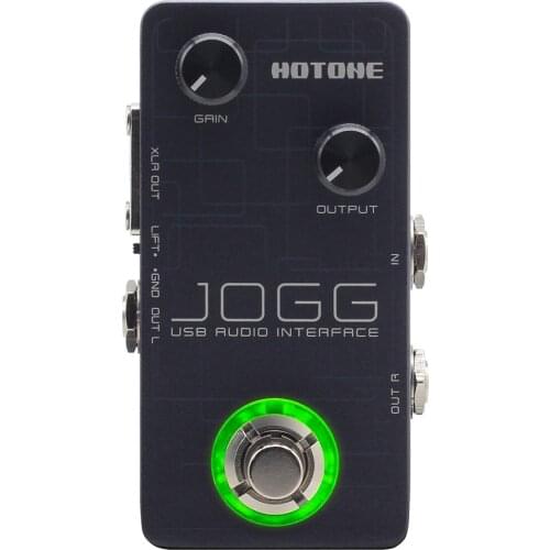 Hotone Jogg USB Audio Interface Pedal for Home Studio Support ASIO UA-10