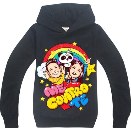 Girl New Summer Autumn Me Contro Te Hoodies Kids Hooded Pullover Sweatshirt Boys Toddler Girl Tops Tee T shirt Hooded Full Coat