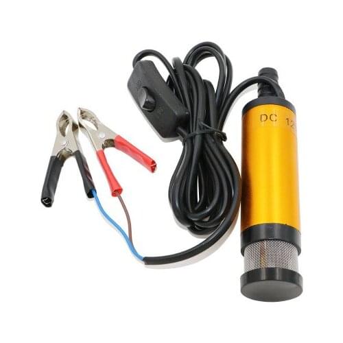 Portable Mini 12V 24V DC Electric Submersible Pump For Pumping Diesel Oil Water Aluminum Alloy Shell 12L/min Fuel Transfer Pump