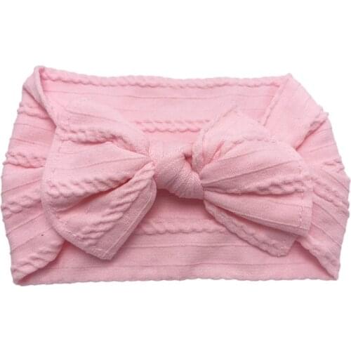 1pcs Newborn Bow Headband For Girl Corduroy Head Band Thin Nylon Headwear Photography props Toddler Hair Accessories 0-3Years