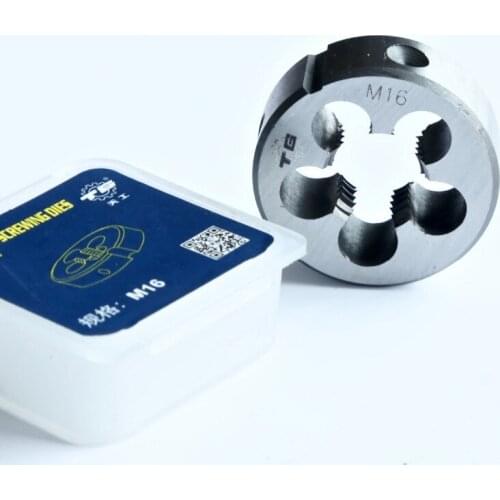 Free shipping of 1PC HSS Metric die M16 machine die Threading Tools Lathe Model Engineer Thread Maker special for SS workpiece