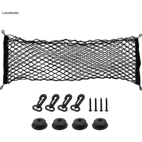 Car Boot Trunk Luggage Storage Mesh Net Nylon Elastic Mesh Net Bag For Hyundai Solaris Creta IX35 Santa Fe Tucson Elantra I30