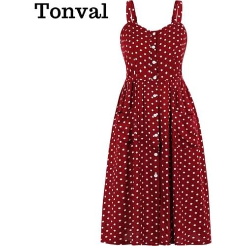 Летние платья миди Tonval China At AliExpress