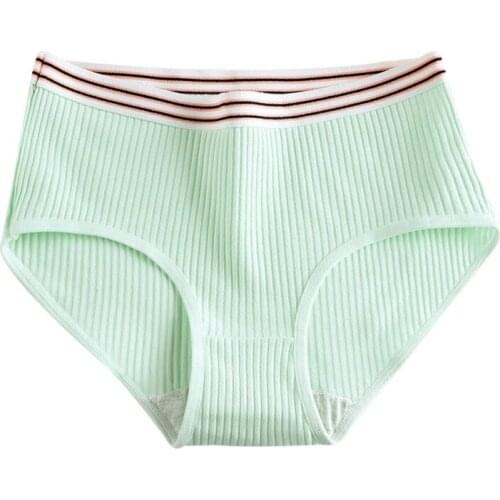 Hot Summer And Autumn Thread Cotton Panties Breathable Ladies Underwear Cute Bag Hip Girl Triangle Briefs Low Waist M-XL