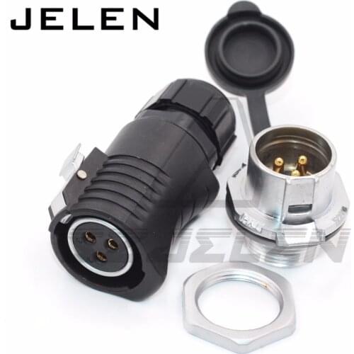 XHE20, waterproof 3 pin connector plug socket, power connector, industrial power supply wire and connector,IP55