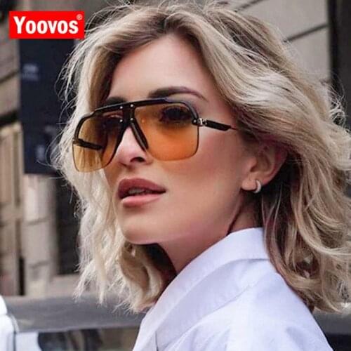 Yoovos 2021 Sunglasses Women Punk Women Sun Glasses Retro Brand Designer Sunglasses For Men Oversized Goggles Oculos De Sol