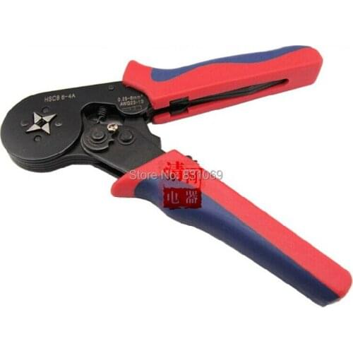 1Pcs HSC8 6-4A Mini-Type Self-Adjustable Crimping Plier 0.25-6mm2 AWG23-10 terminals crimping tools Brand New