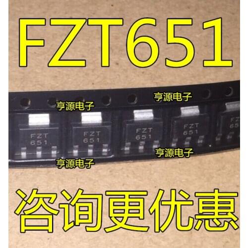 100% New&original In Stock 5pcs/lot FZT651TA SOT223 NPN FZT651