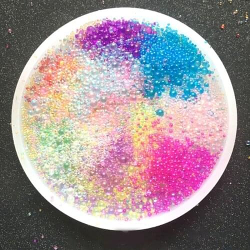 12 Pcs/set Color Bubbles DIY Crystal Epoxy Filler UV Resin Imitation Blister A0NF