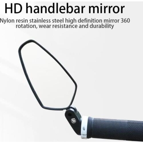 360 Rotate Bicycle Rearview Mirror Safety Cycling Mirror Bike Accessories For MTB Bike Handlebar Mirrors With Hexagon Wrench