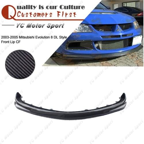 Car Accessories Carbon Fiber DL Style Front Lip Fit For 2003-2005 Evolution EVO 8 Front Bumper Splitter Lip